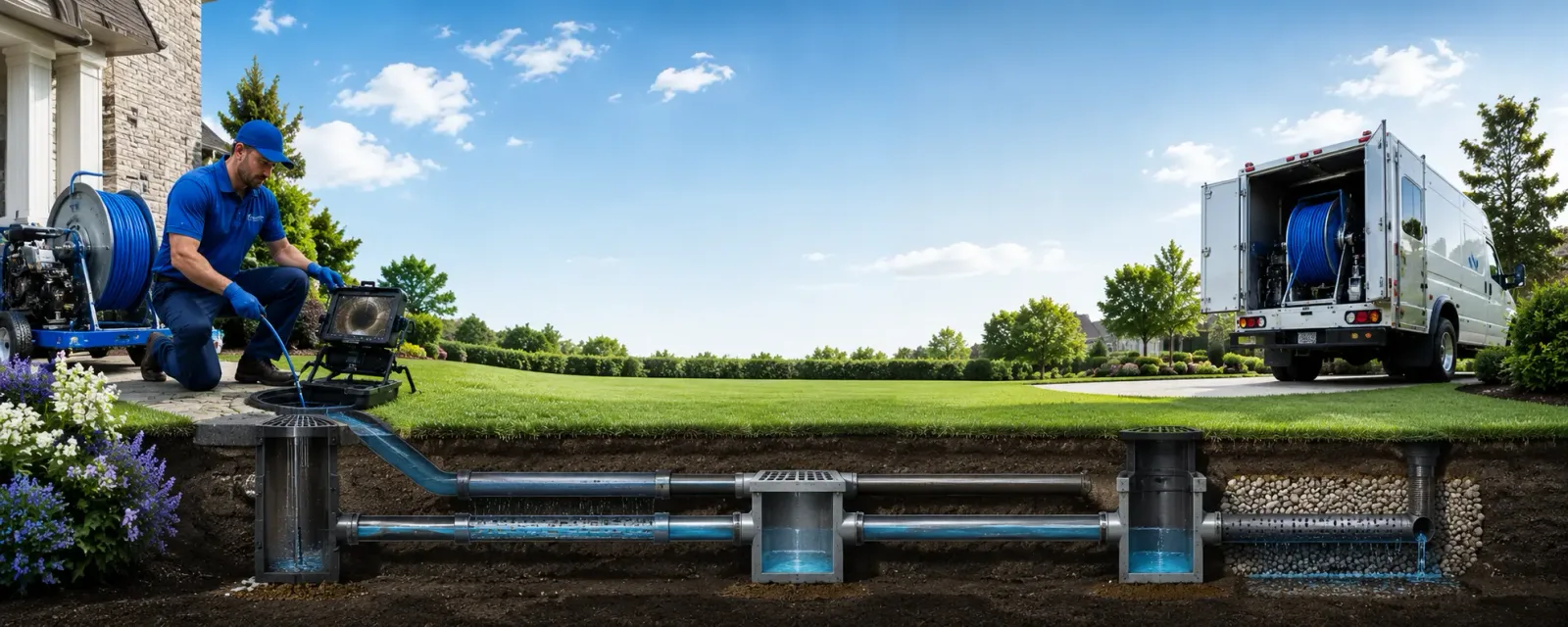 Outdoor drain cleaning information for Keeling, VA
